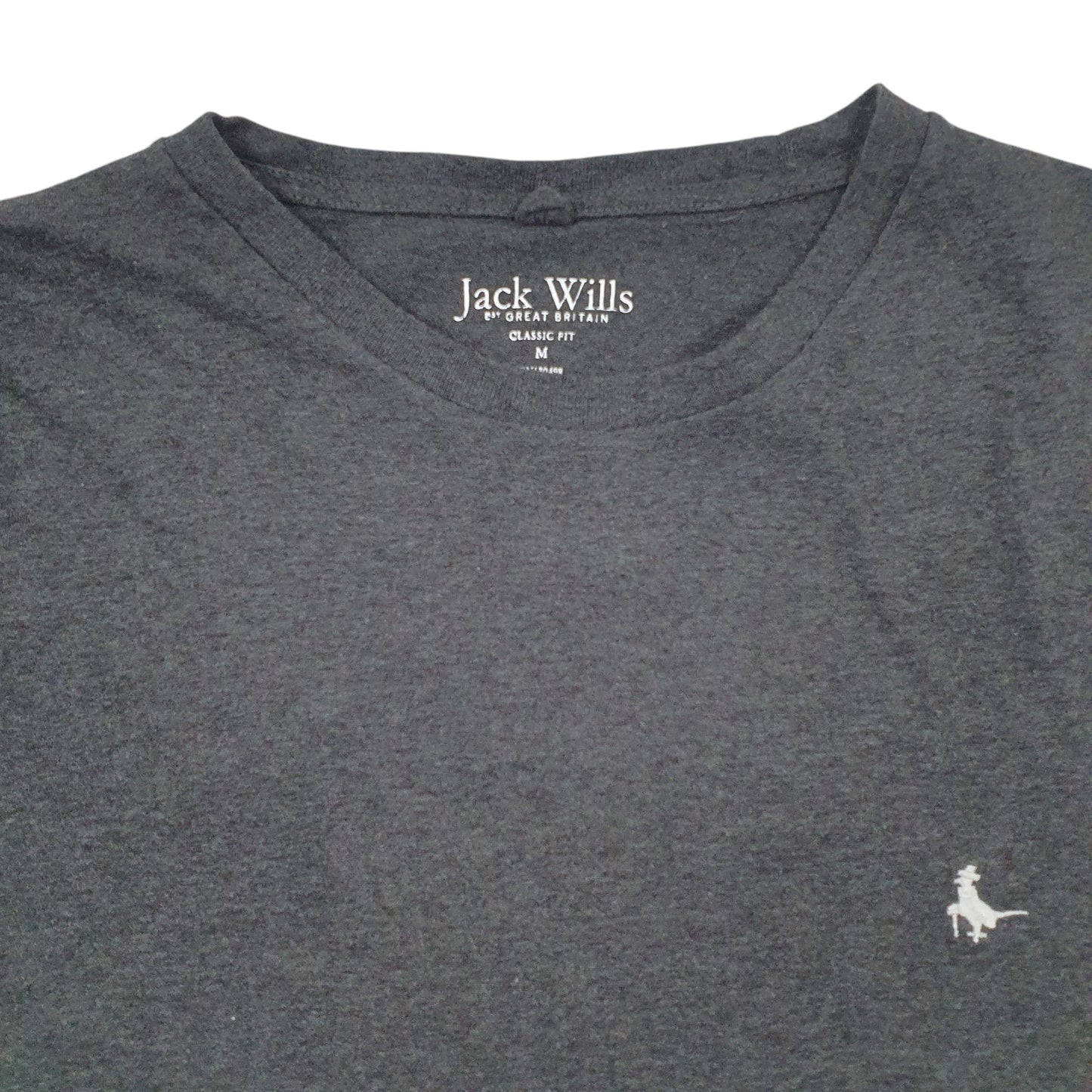 Mens Grey Jack Wills Classic Fit Short Sleeve T Shirt