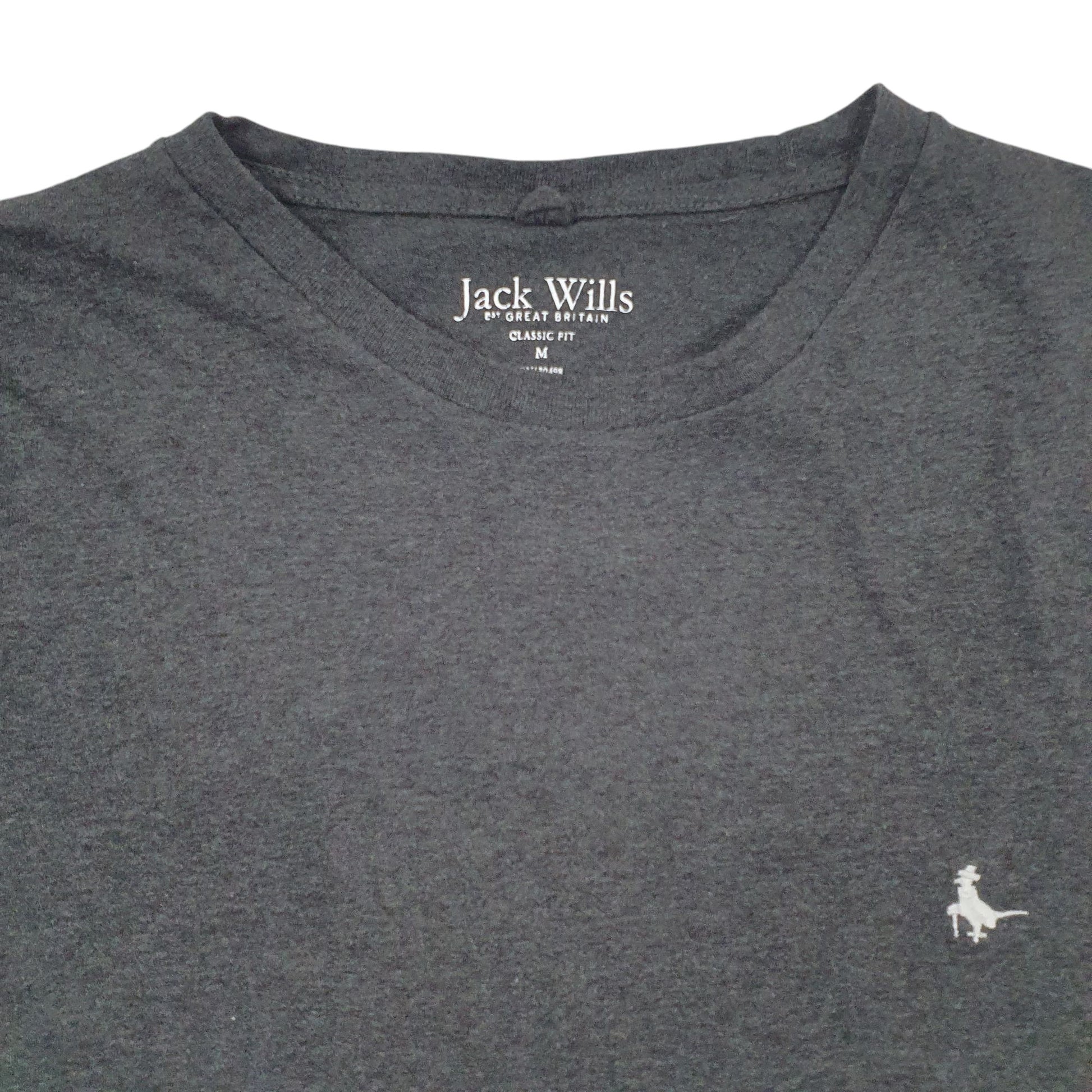 Mens Grey Jack Wills Classic Fit Short Sleeve T Shirt