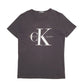 Mens Black Calvin Klein Spellout Short Sleeve T Shirt