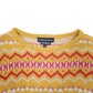 Womens Yellow Wednesdays Girl Knit Zig Zag Crewneck Jumper