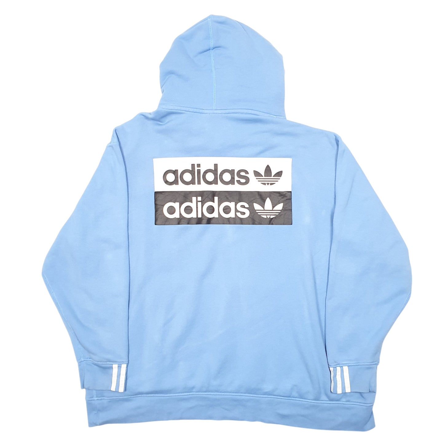 Mens Blue Adidas  Hoodie Jumper