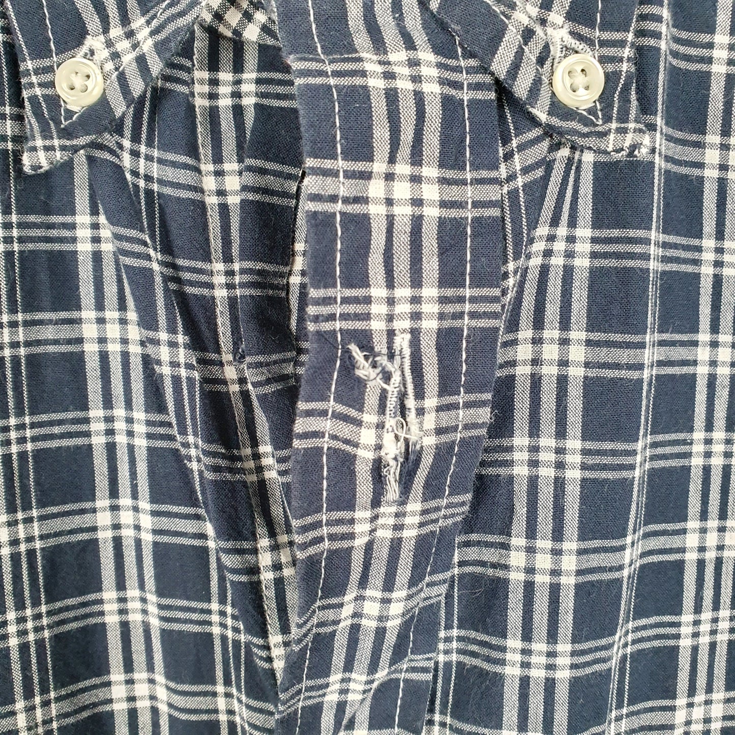 Mens Navy Brooks Brothers  Short Sleeve Shirt