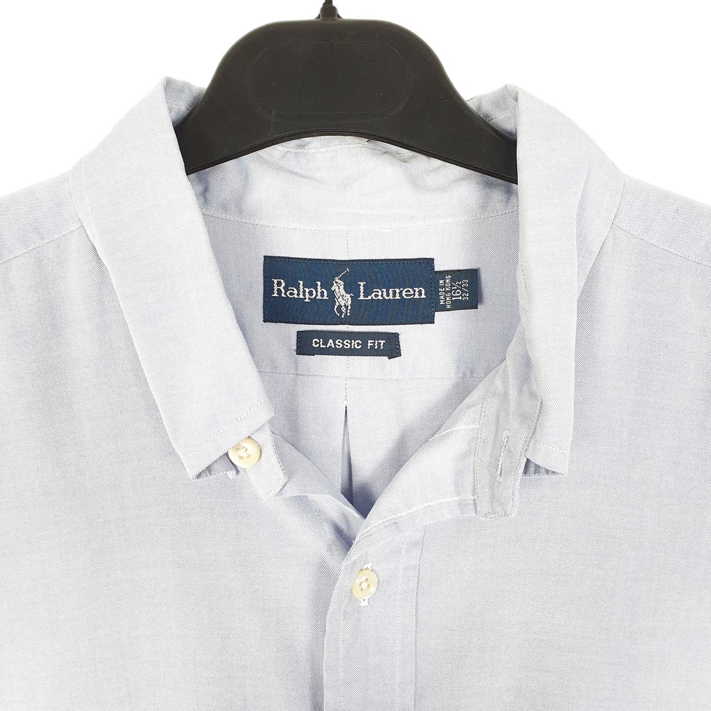 Mens Blue Ralph Lauren Oxford Long Sleeve Shirt