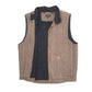 Mens Brown Wolverine Vest Gilet Crewneck Coat
