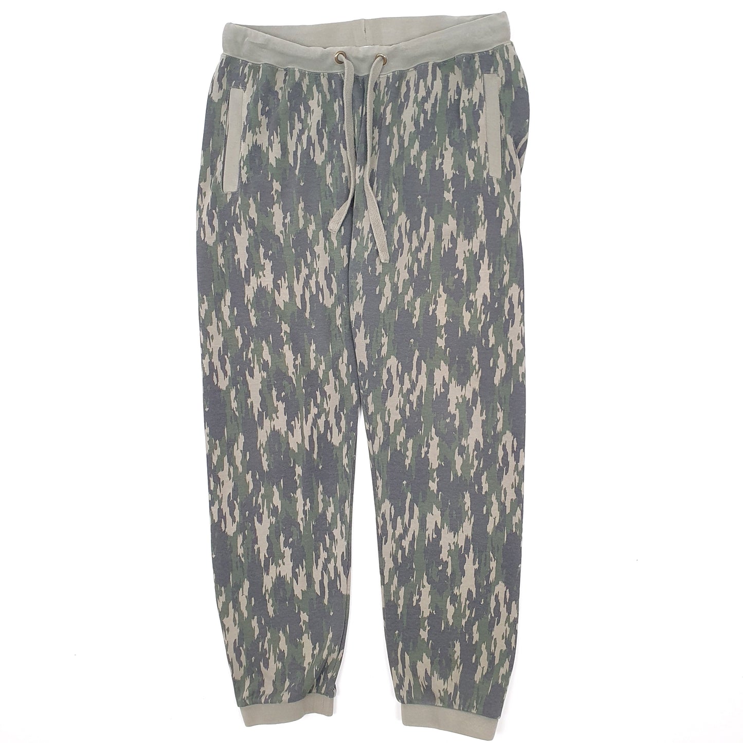 Womens Green Hush Camo Jogger Trousers