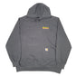 Mens Grey Carhartt Workwear Poores Propaine Gas Servicing USA Hoodie Jumper