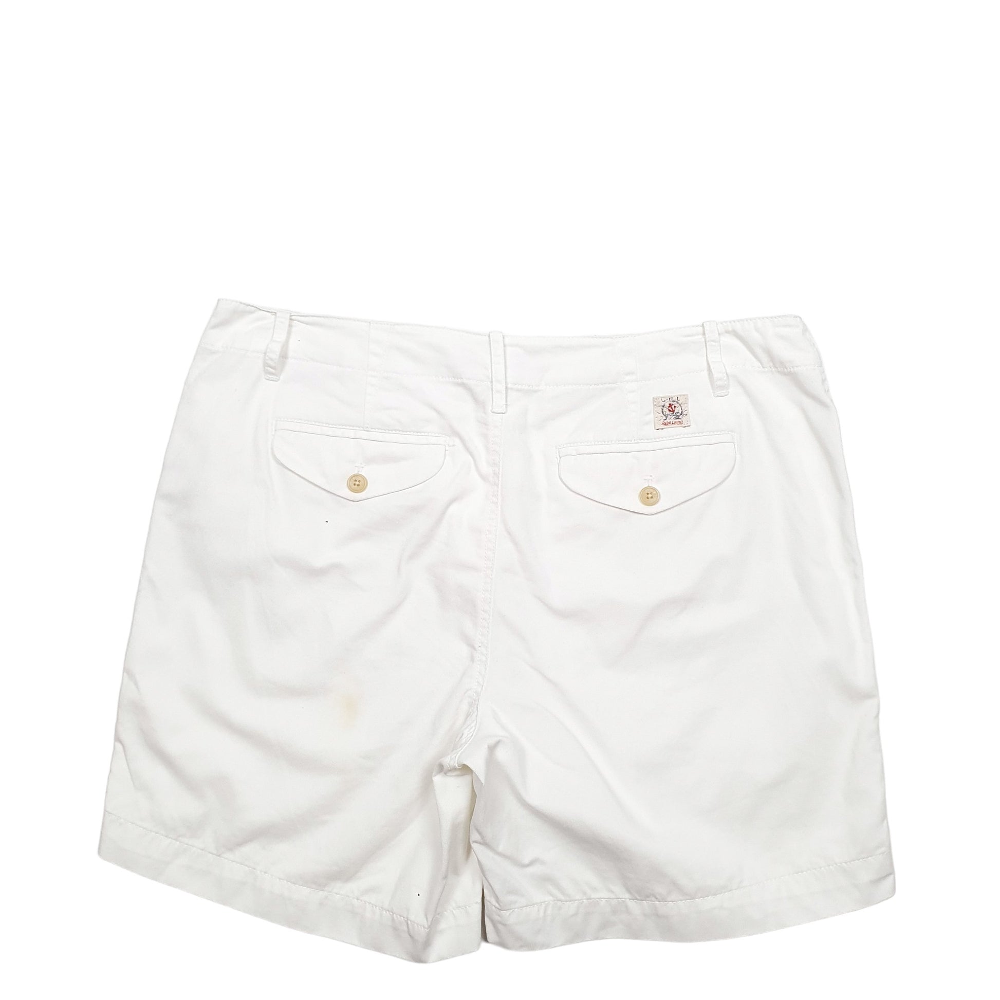 Womens White Ralph Lauren  Chino Shorts