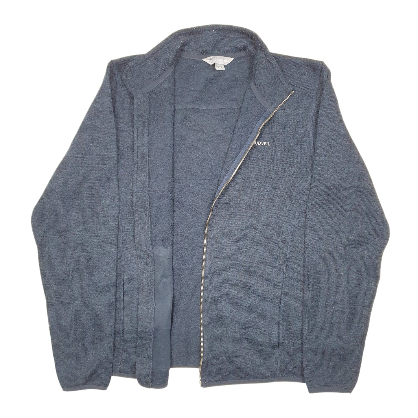 Mens Navy Cloudveil Outdoors Walking Hiking Full Zip Jumper