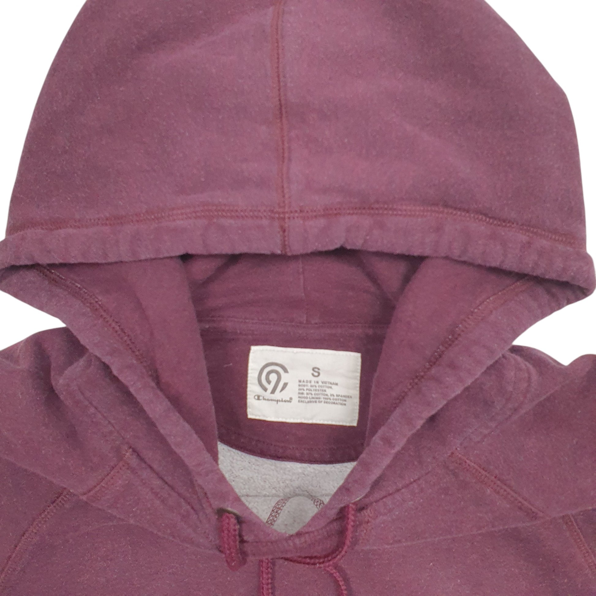 Mens Burgundy Champion  Hoodie Jumper