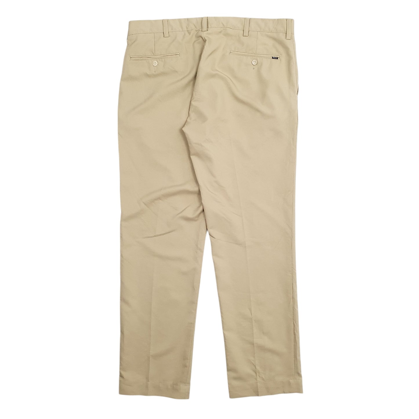 Mens Beige Polo Ralph Lauren Vintage 2000's Chino Trousers