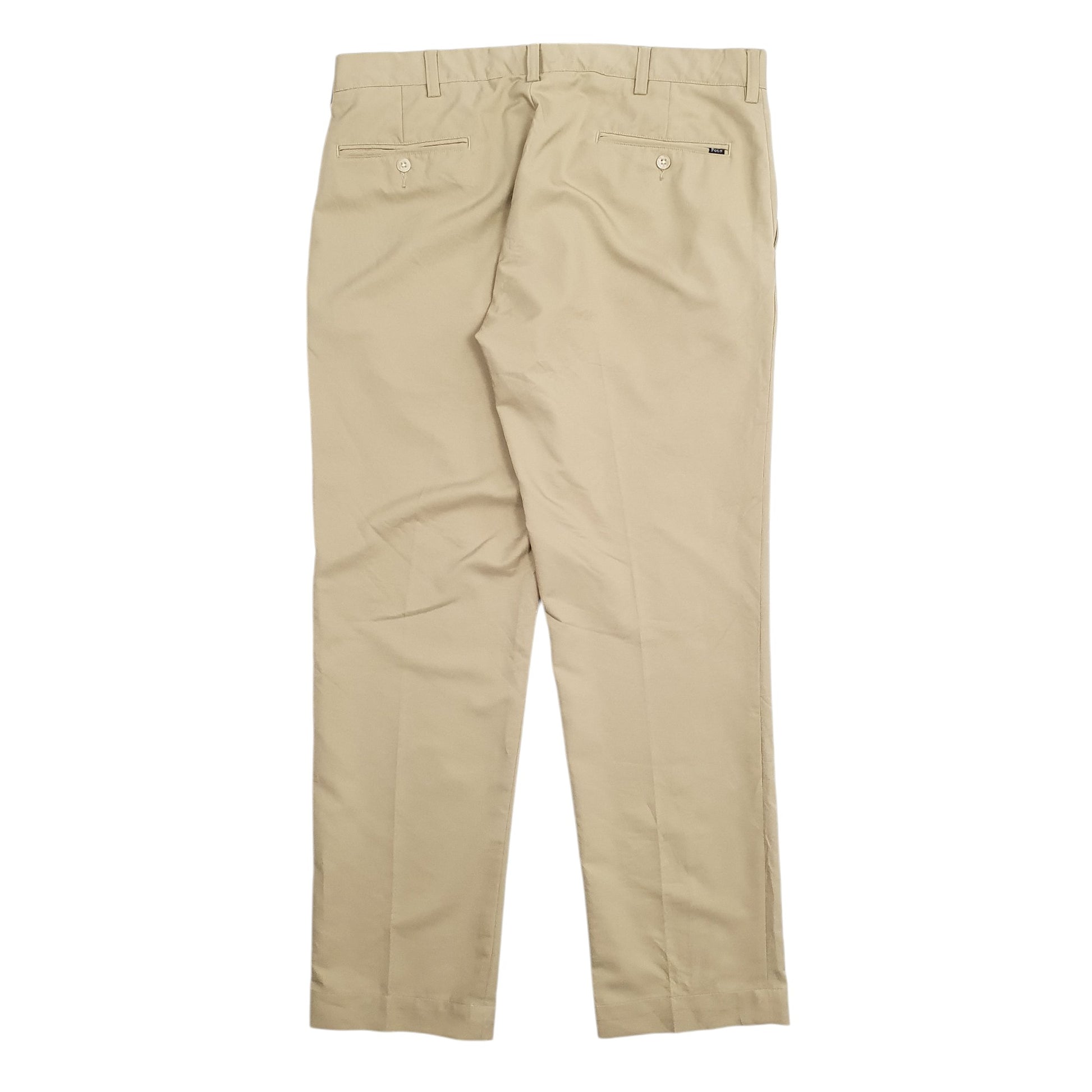 Mens Beige Polo Ralph Lauren Vintage 2000's Chino Trousers