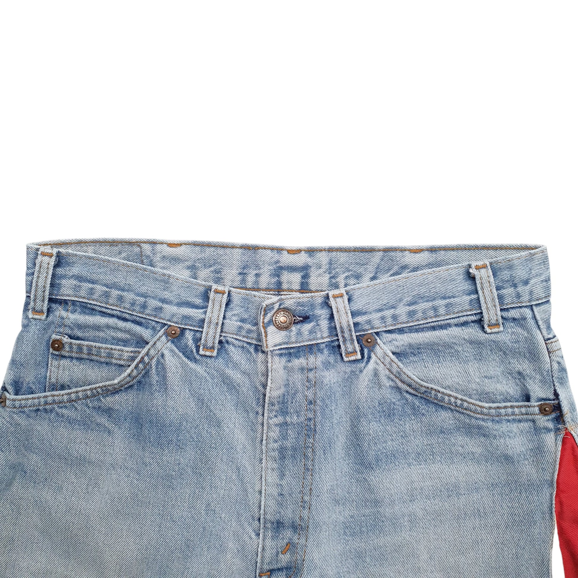 Mens Blue Levis America Reworked Denim Shorts