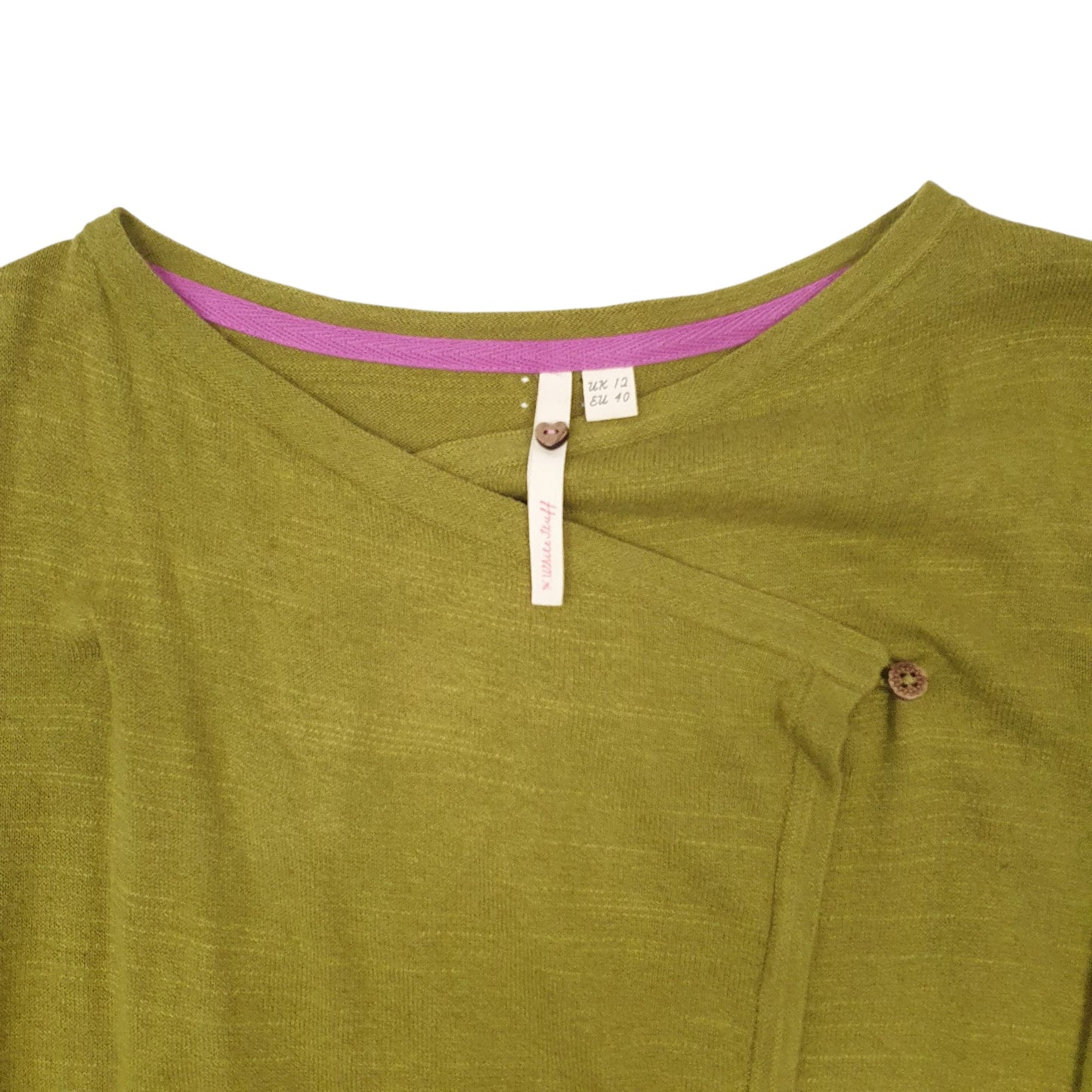 Womens Green White stuff Blouse Long Sleeve T Shirt