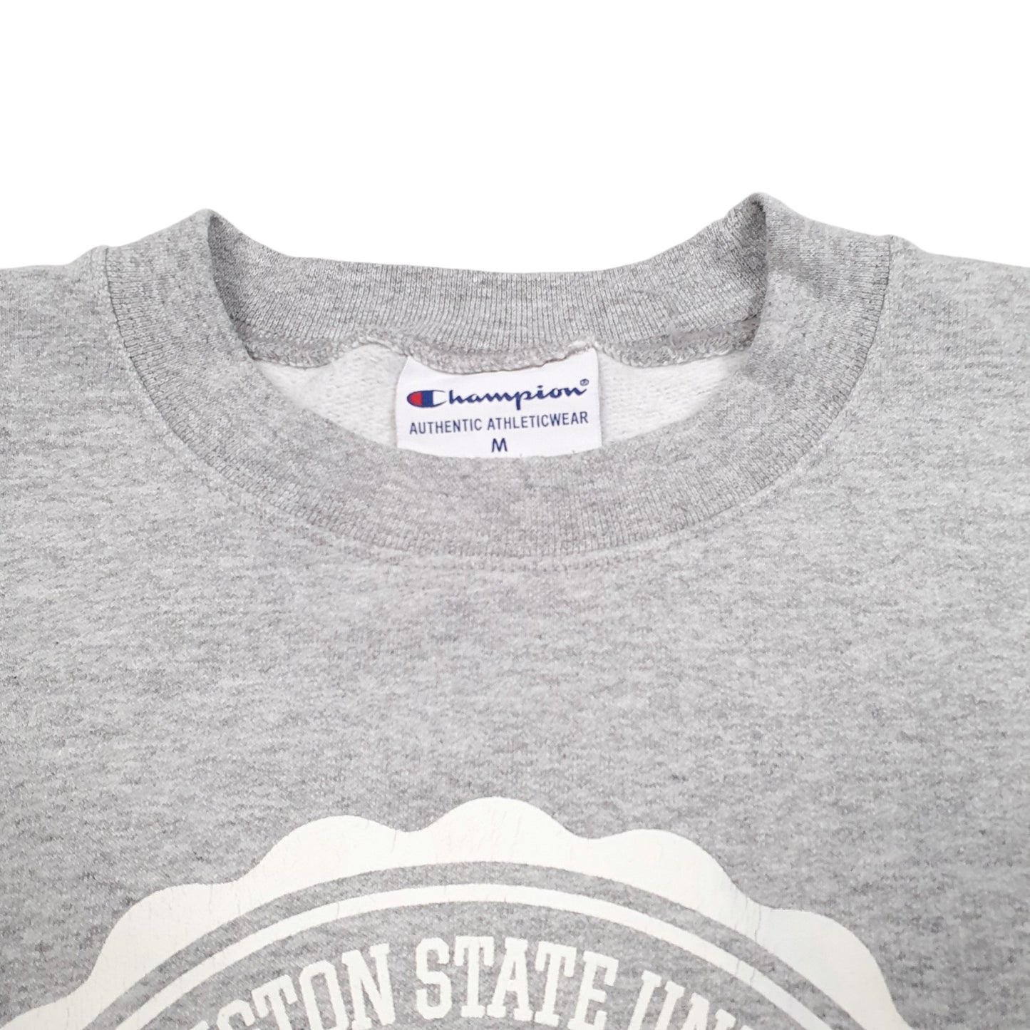 Mens Grey Champion Washington State University Mom Cougars USA Crewneck Jumper