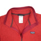 Womens Red Patagonia  Quarter Zip Jumper