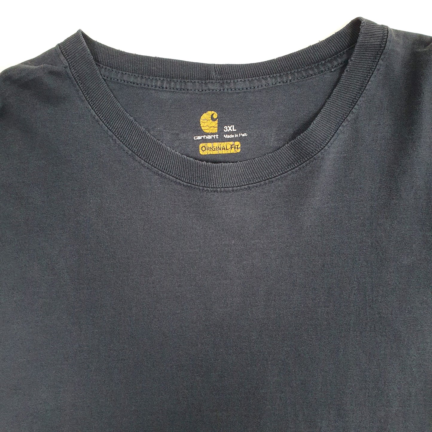 Mens Navy Carhartt  Long Sleeve T Shirt