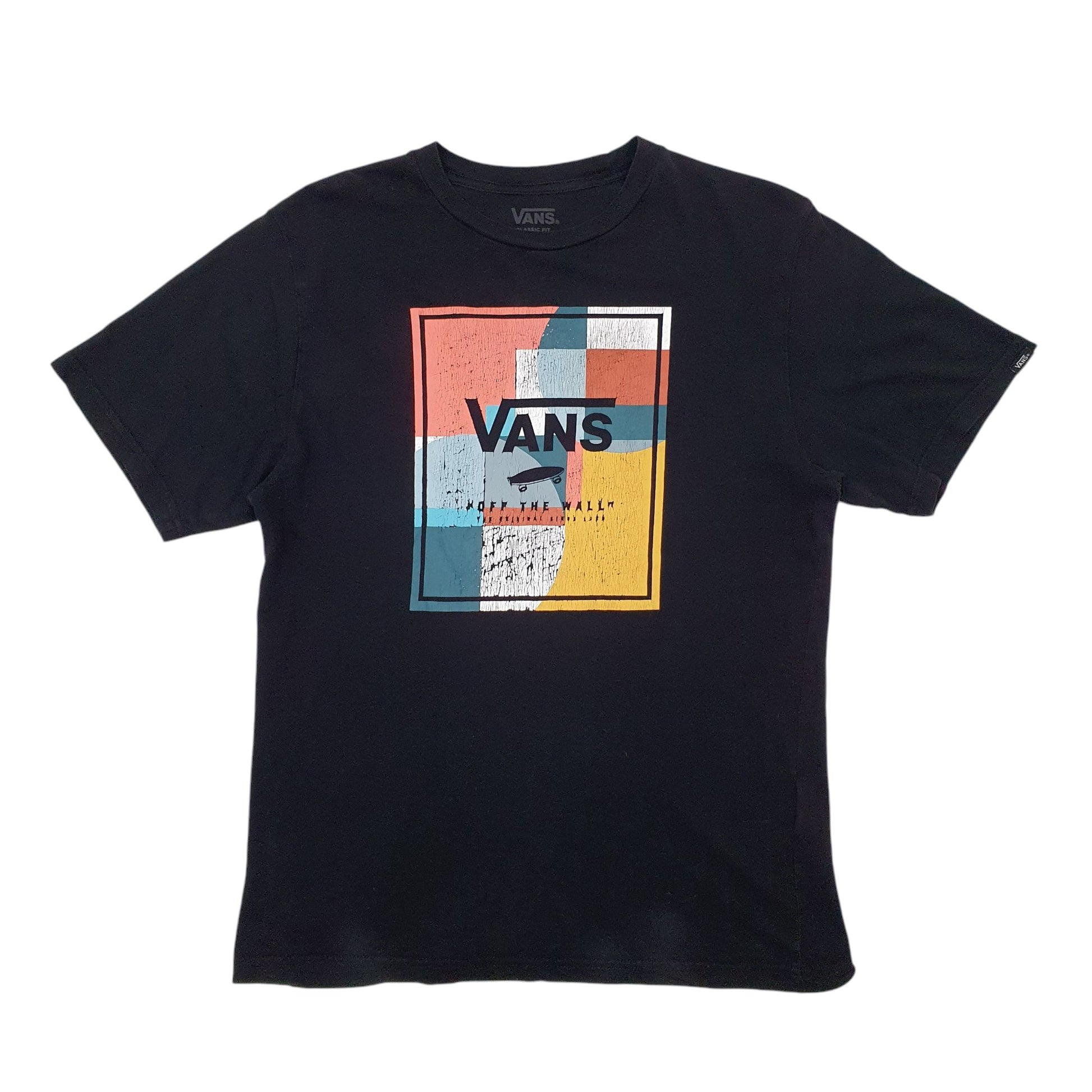 Mens Black Vans  Short Sleeve T Shirt