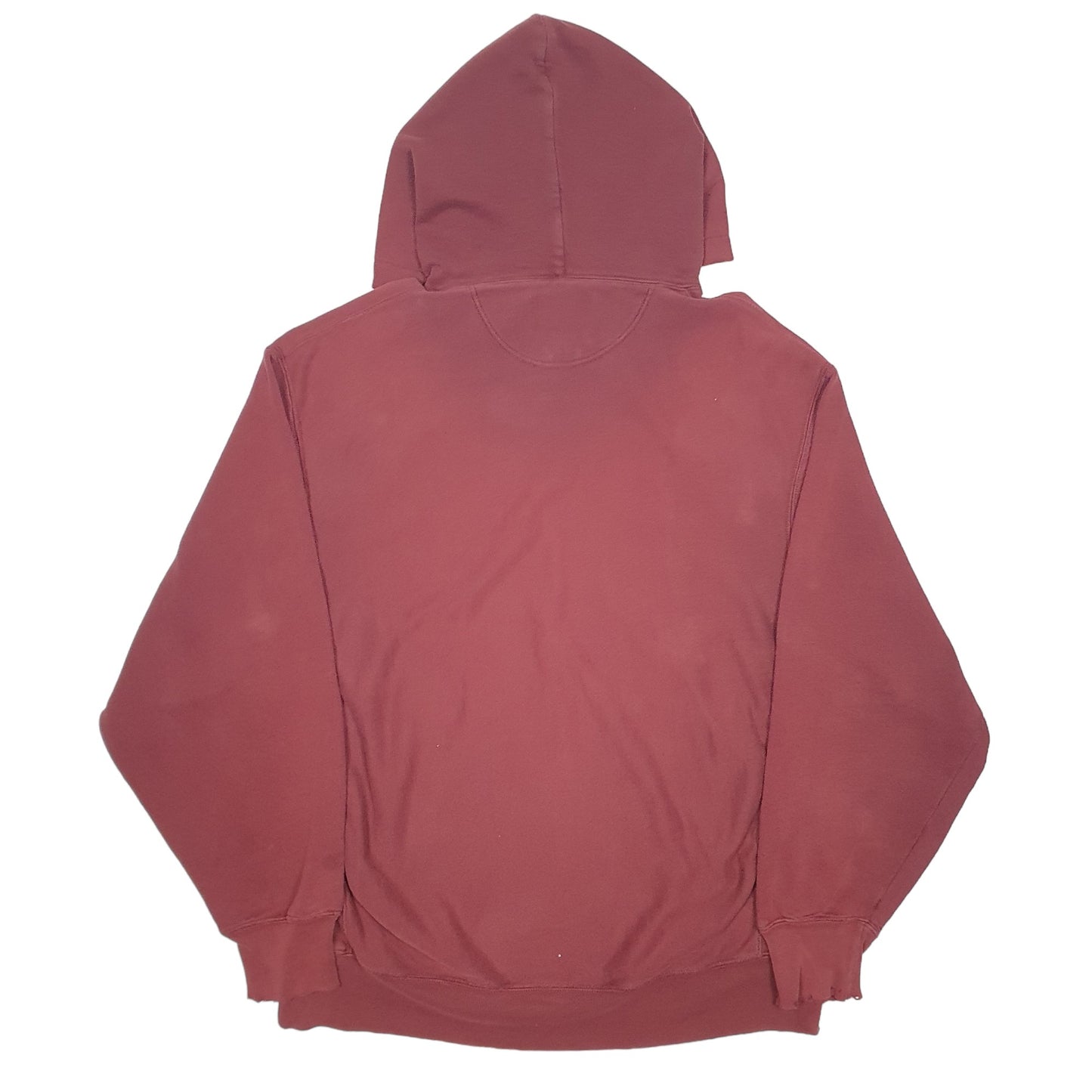 Mens Burgundy Champion Reverse Weave Washington College USA Hoodie Jumper