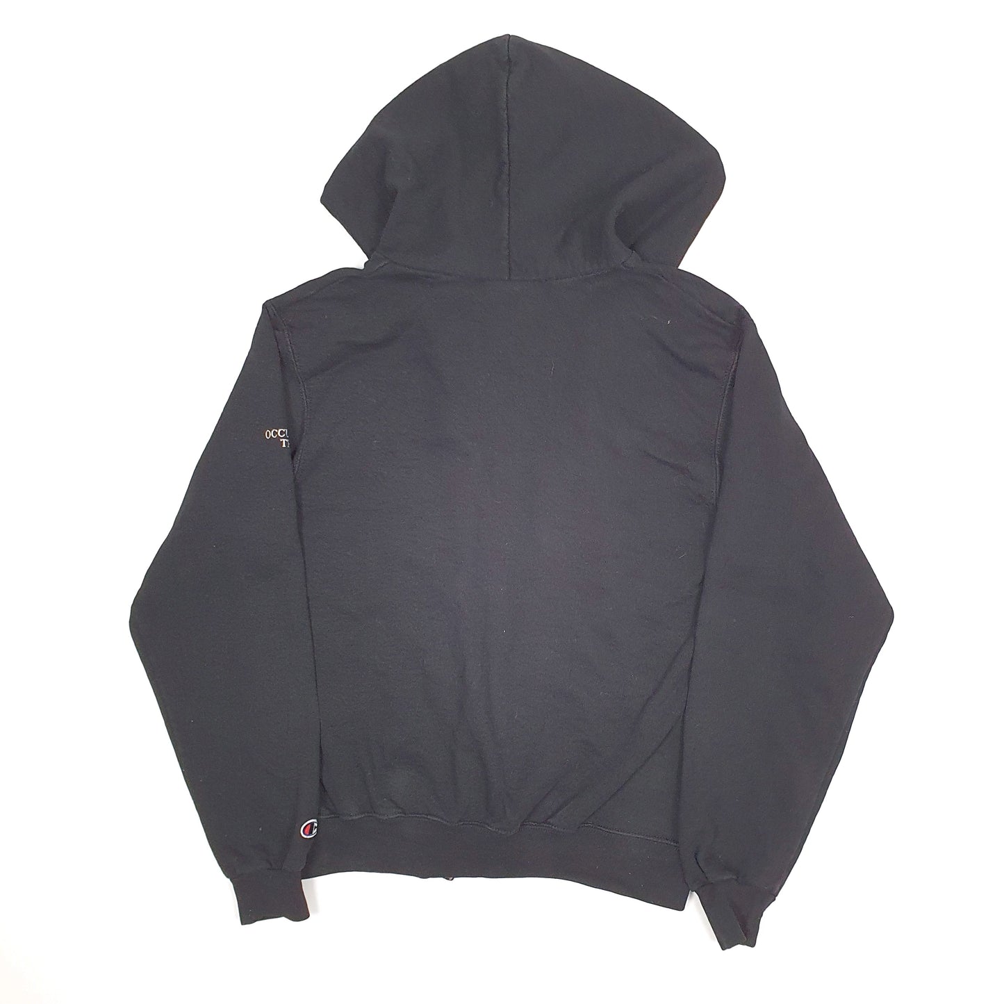 Mens Black Champion Hoodie Manitoba University Canada Full Zip Jumper