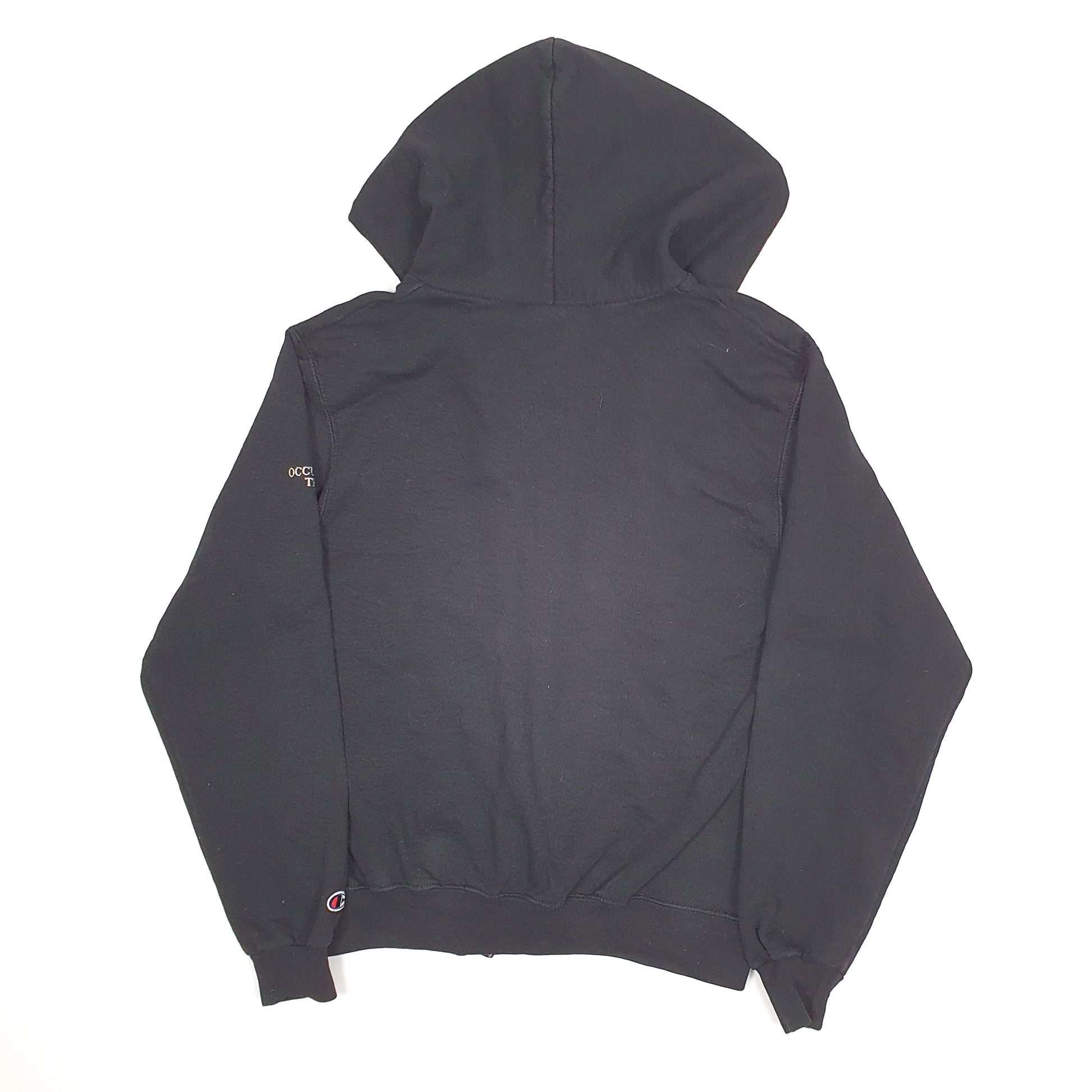 Mens Black Champion Hoodie Manitoba University Canada Full Zip Jumper