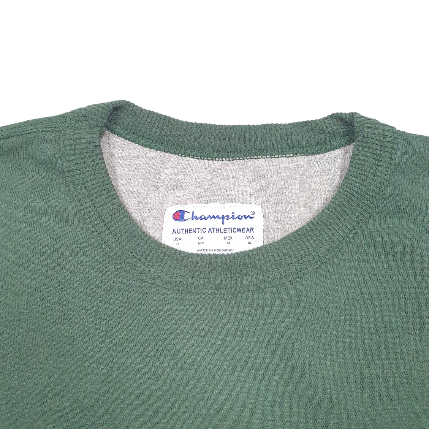 Mens Green Champion  Crewneck Jumper