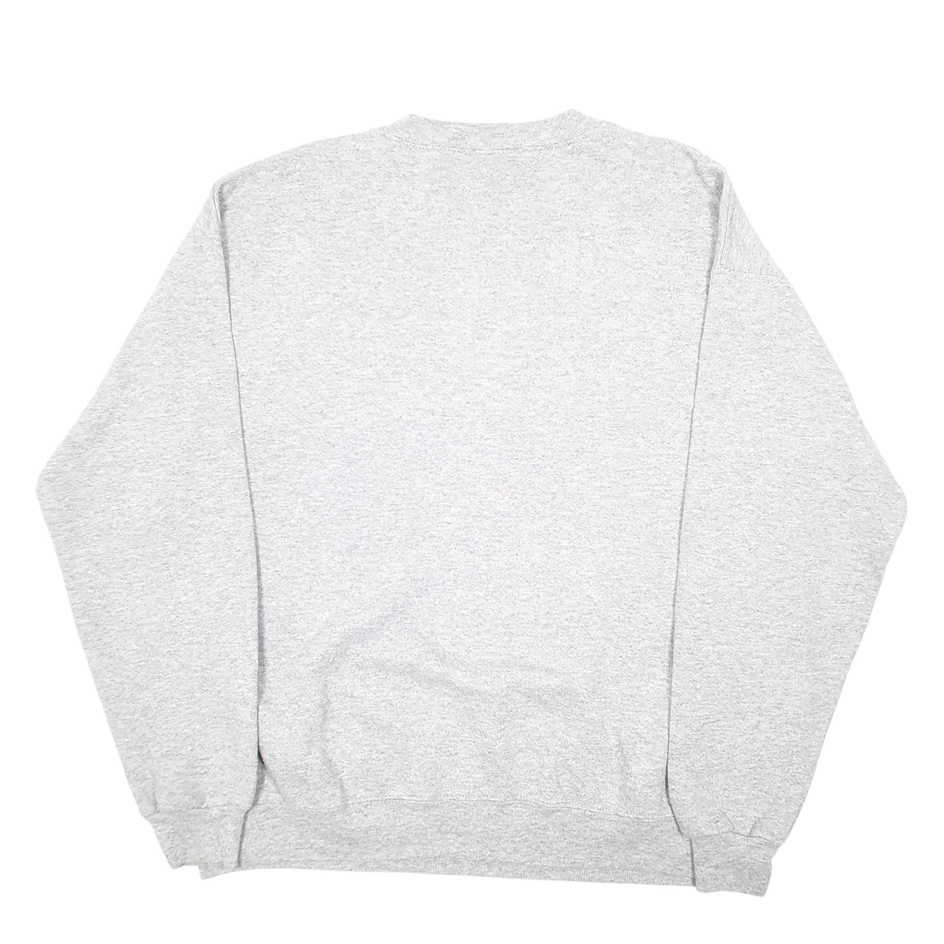 Mens Grey NFL Team Baltimore Ravens Football USA Spellout Crewneck Jumper