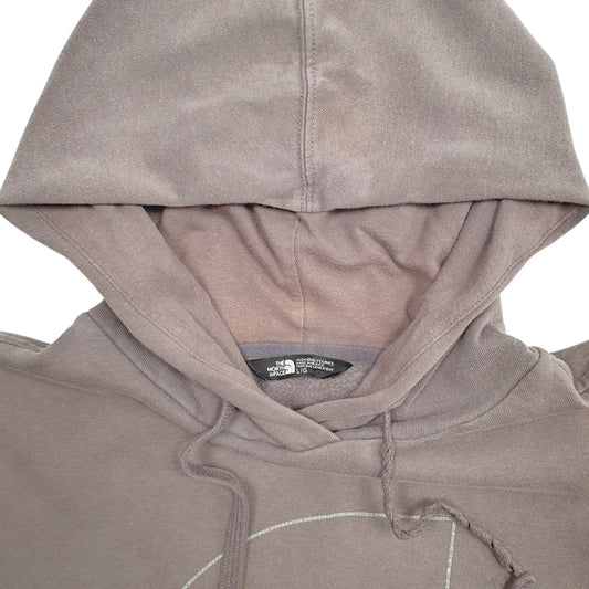 Womens Grey The North Face Spellout Hoodie Jumper