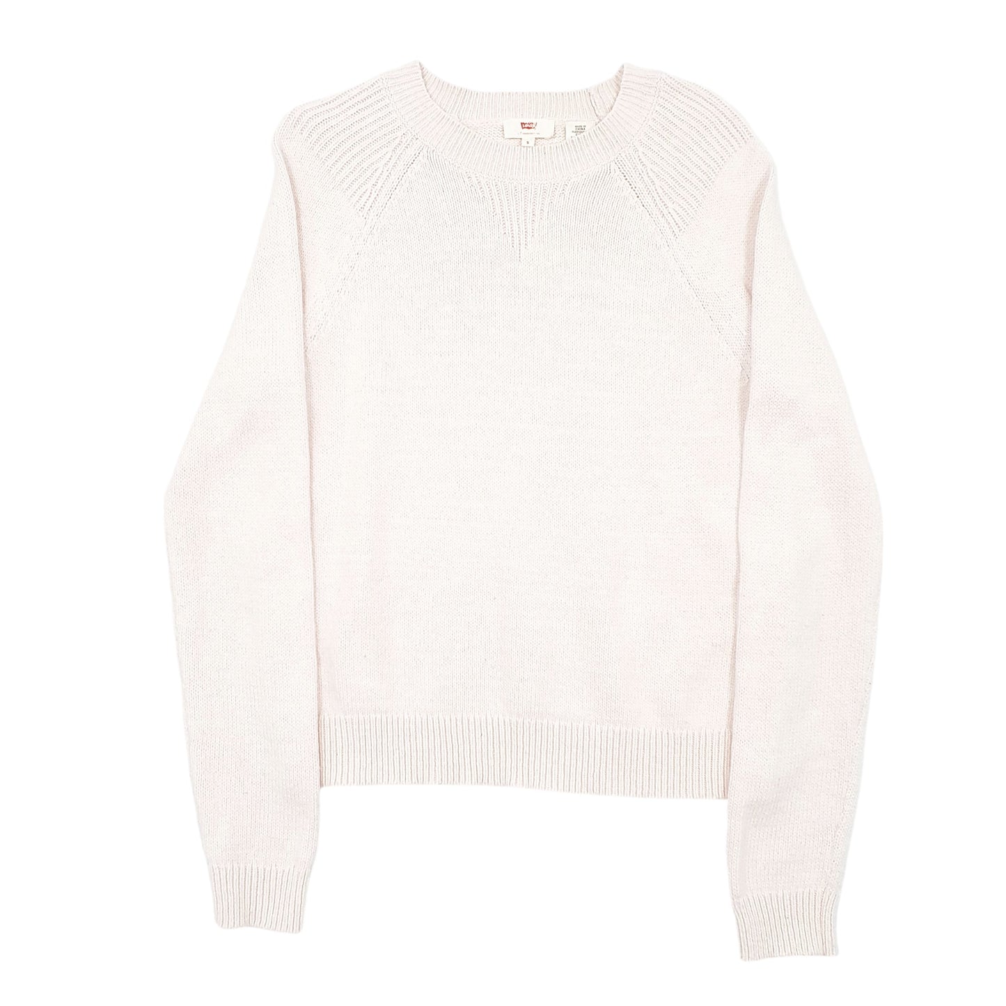 Womens Pink Levis Knit Raglan Crewneck Jumper