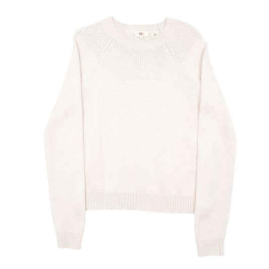 Womens Pink Levis Knit Raglan Crewneck Jumper