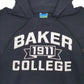 Mens Black Champion Baker College Hoodie Jumper