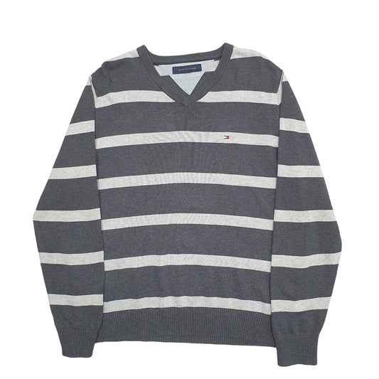 Mens Grey Tommy Hilfiger Knit Crewneck Jumper