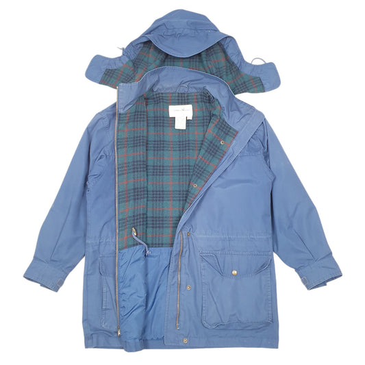 Womens Blue Eddie Bauer Vintage Mountain Hooded  Coat