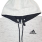 Mens White Adidas  Hoodie Jumper