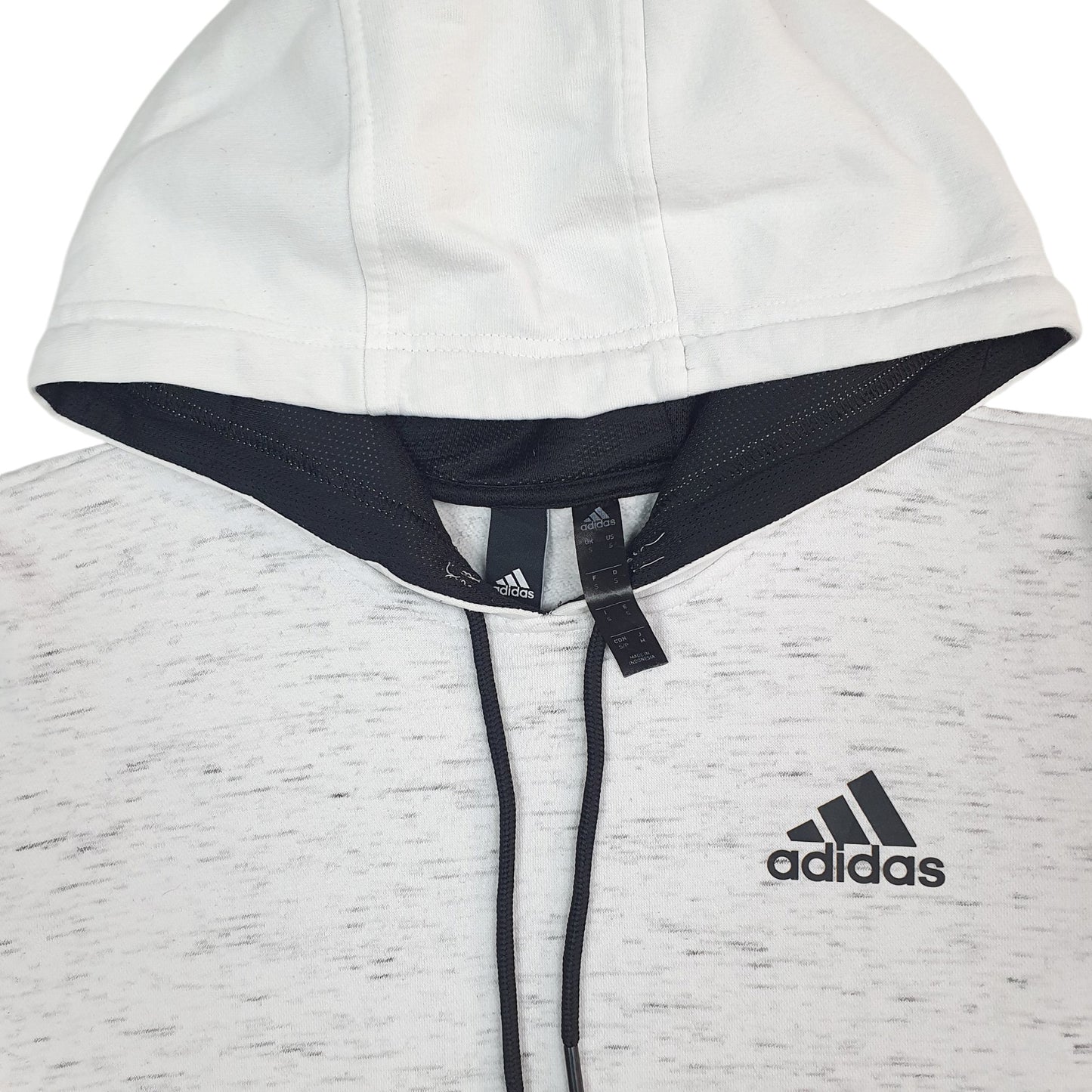 Mens White Adidas  Hoodie Jumper
