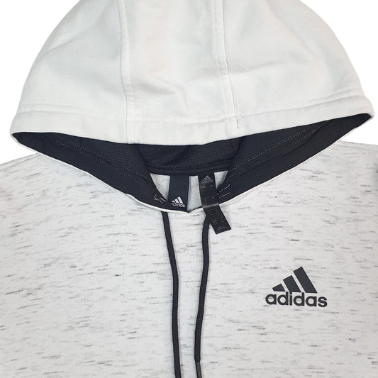 Mens White Adidas  Hoodie Jumper