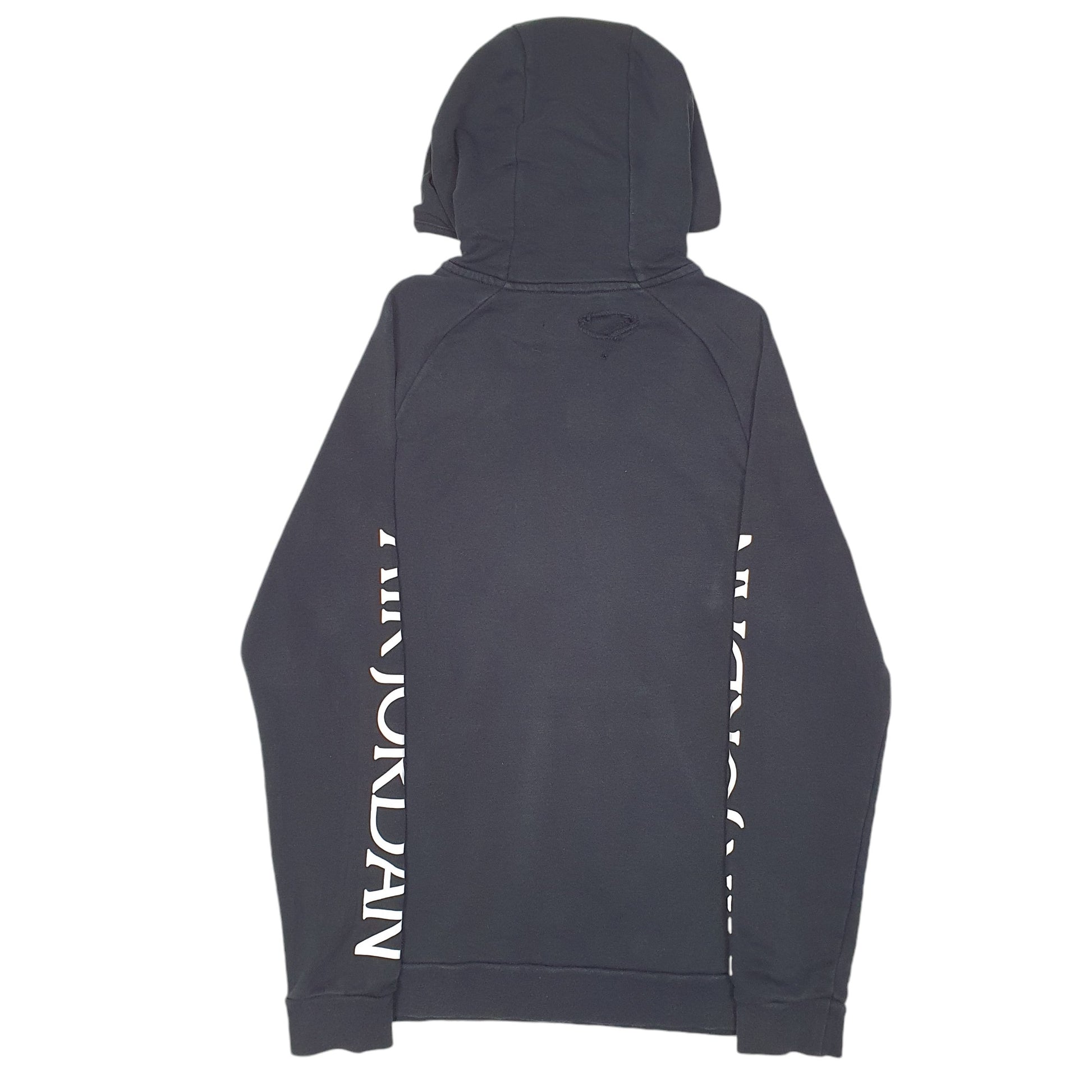 Mens Black Nike Air Jordan Basketball Spellout Hoodie Jumper