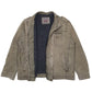 Mens Khaki Levis Military Sherpa Lined Full Zip Coat