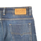 Mens Blue Diesel Slim Jorts Jean Distressed Denim Shorts