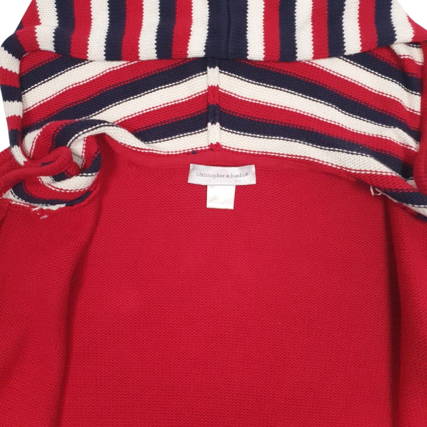 Womens Red Christopher Banks Knitwear Full Zip Jumper