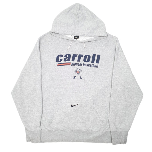 Mens Grey Nike Carroll Pioneer Basketball Hoodie Jumper