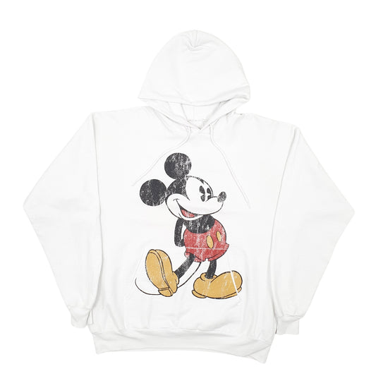 Mens White Disney  Hoodie Jumper