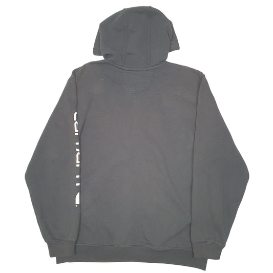 Mens Black Carhartt Workwear Sleeve Spellout Hoodie Jumper
