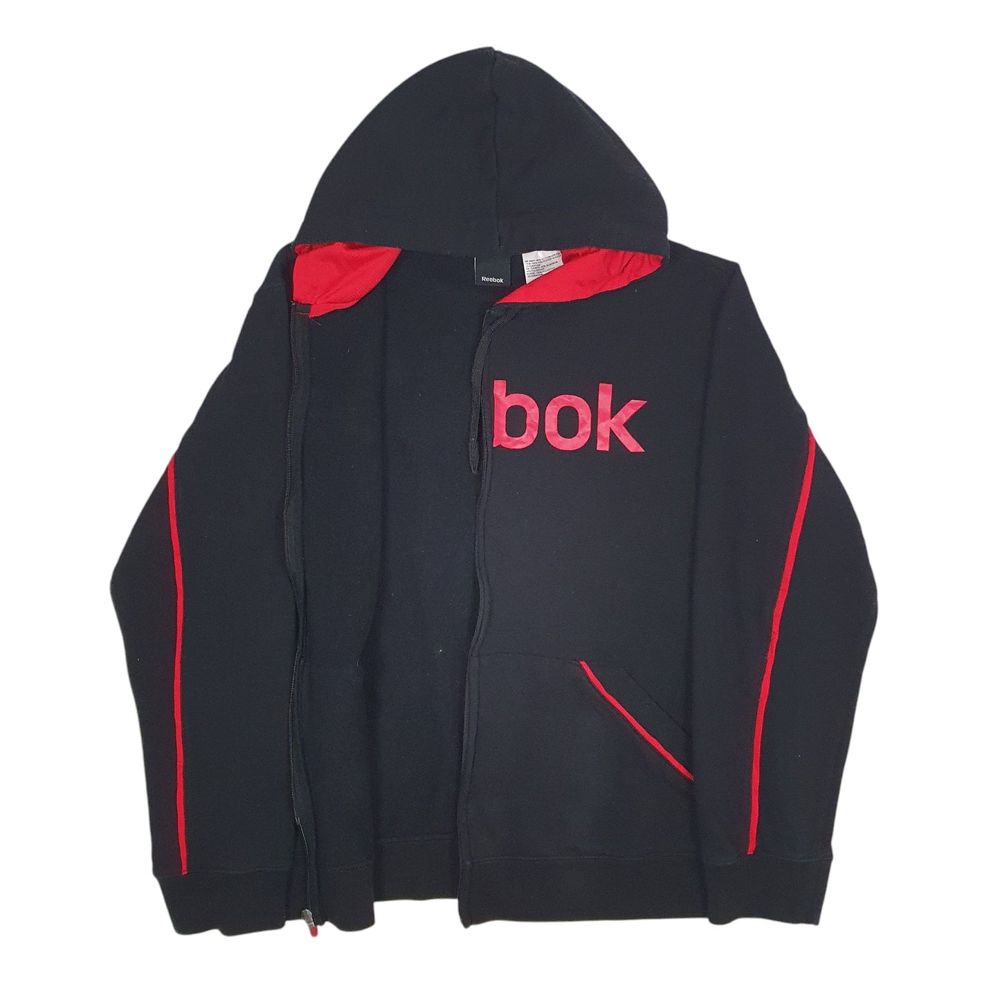 Mens Black Reebok  Full Zip Jumper