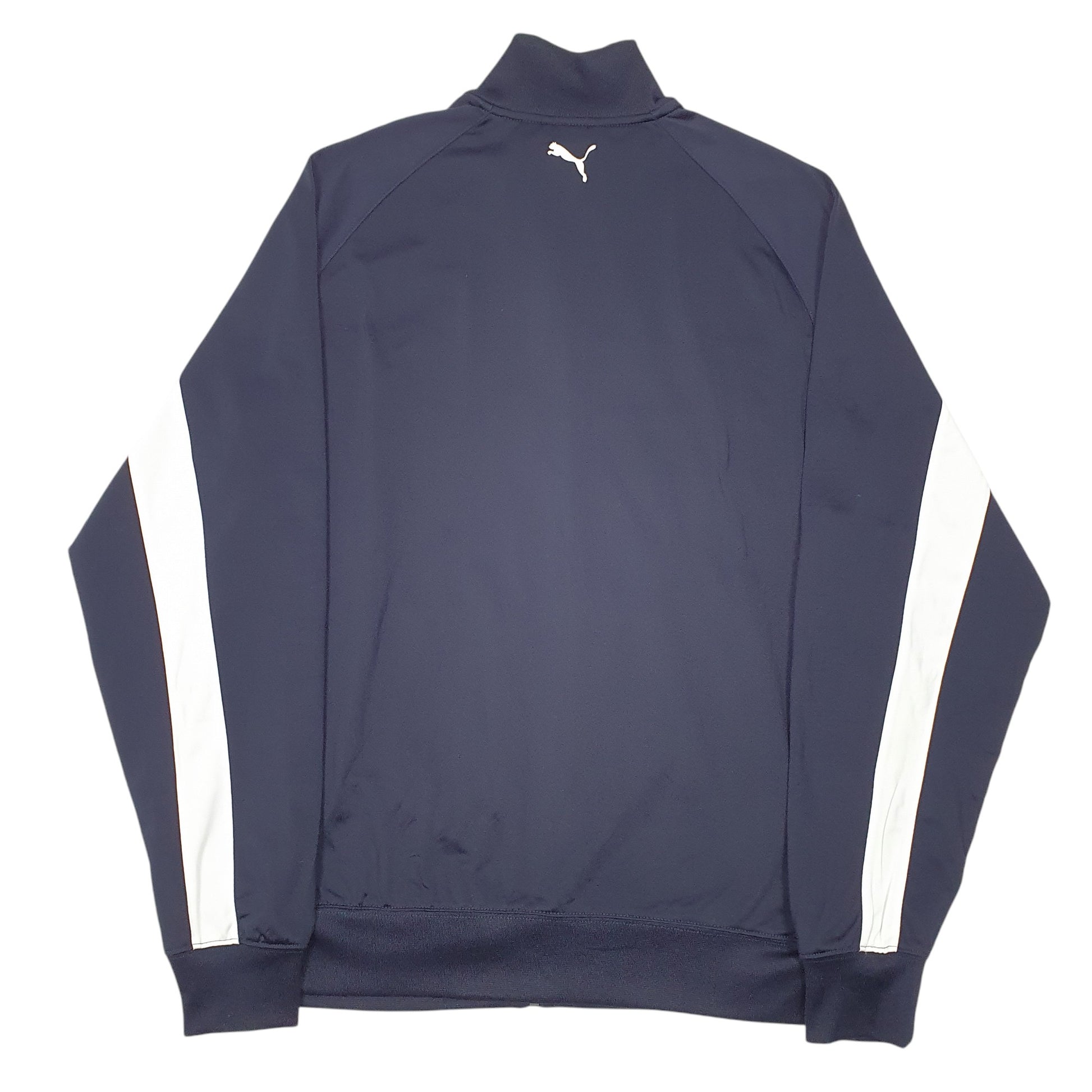 Mens Navy Puma Track Top Active Full Zip Jumper