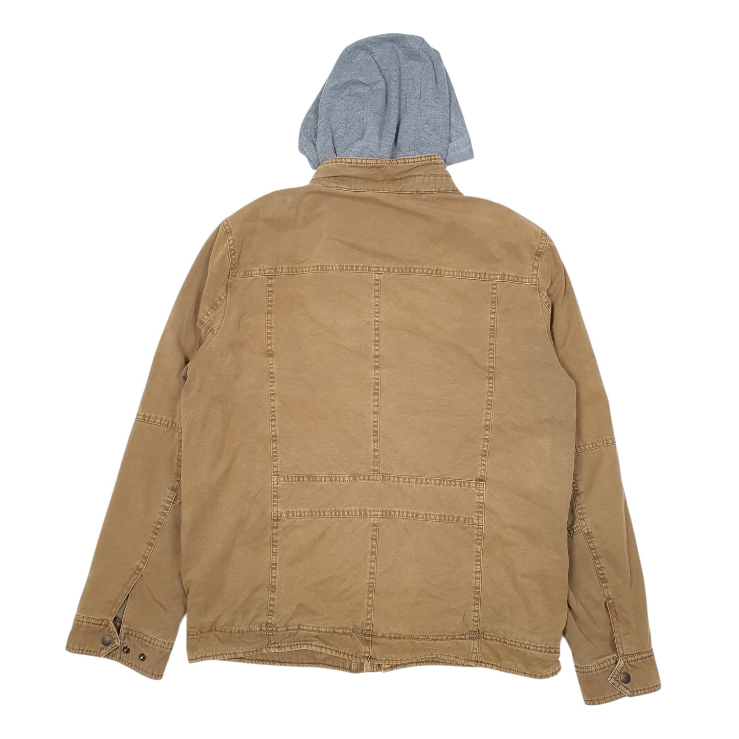 Mens Brown Levis Hooded Sherpa  Coat