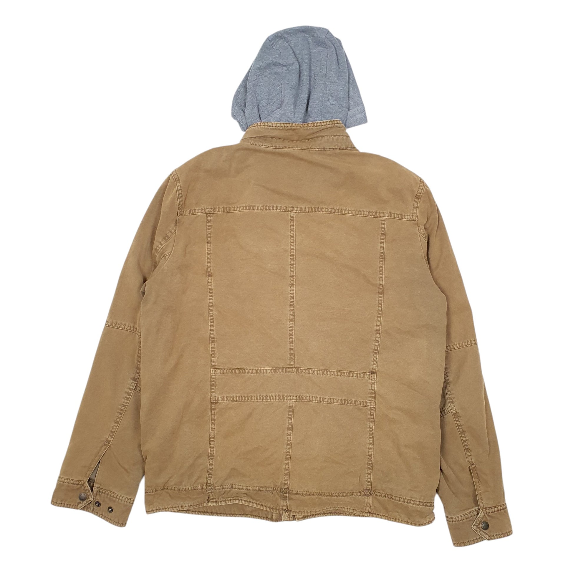 Mens Brown Levis Hooded Sherpa  Coat