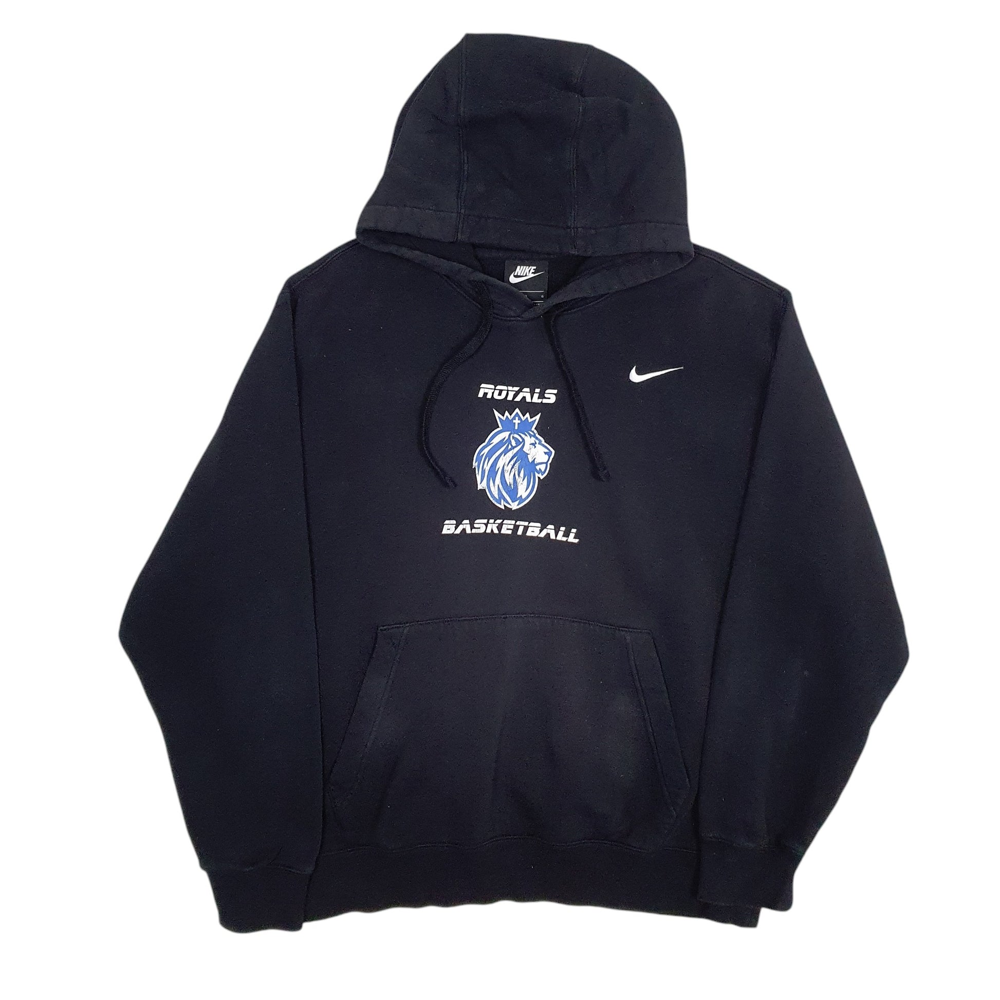 Mens Black Nike Royal Basketball Hoodie Jumper