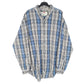 Mens Blue Levis Flannel Overshirt Shacket Grunge Vintage Long Sleeve Shirt