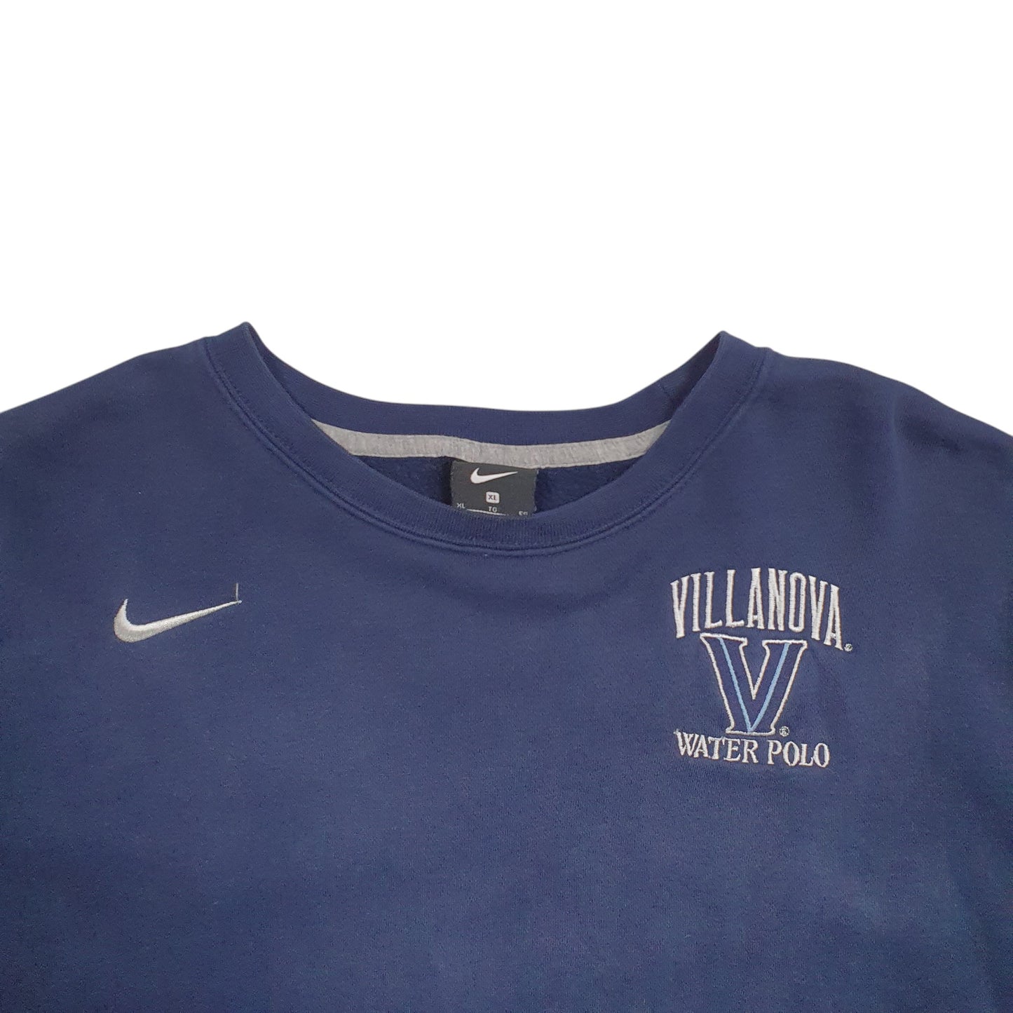Mens Navy Nike Villanova Water Polo Crewneck Jumper