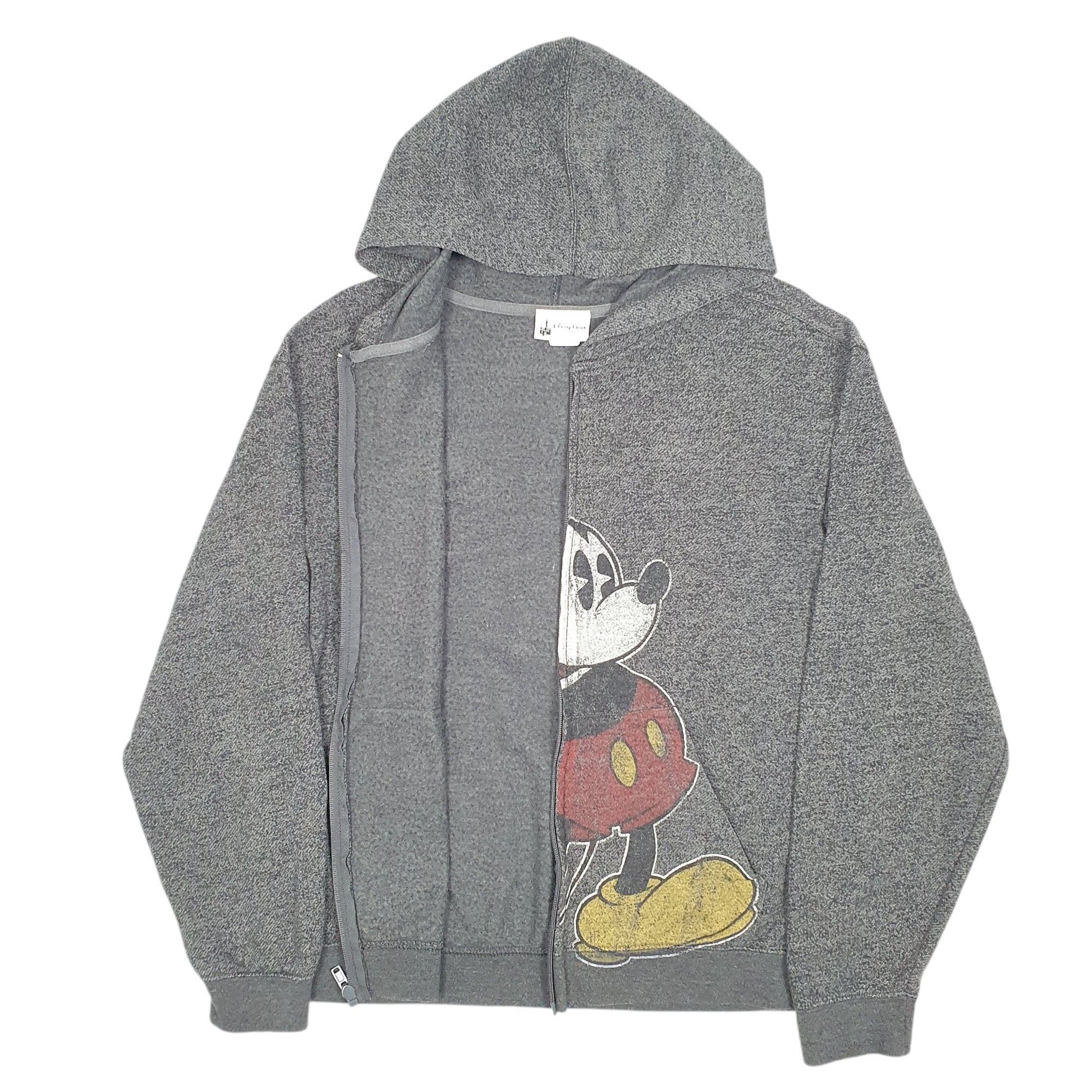 Womens Disney Grey Full Zip Hoodie Mickey Mouse Jumper M – Bundl